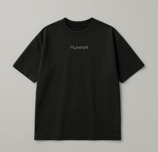 Nuvair Oversized Whatever Tee - Black | Unisex