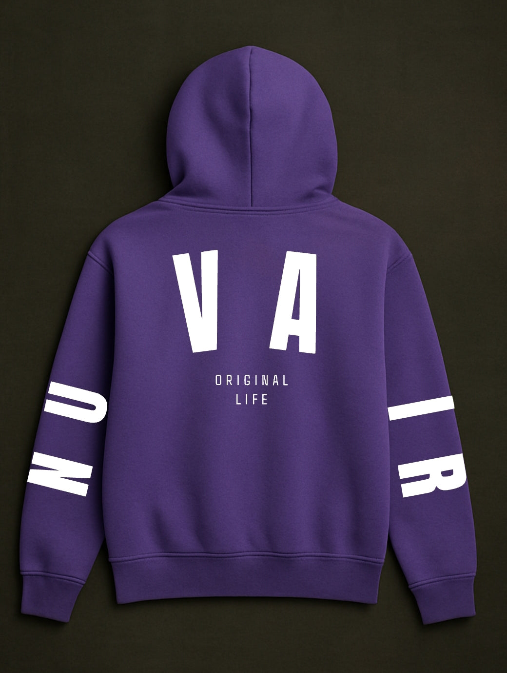 nuvair Original Life Purple Oversized Hoodie
