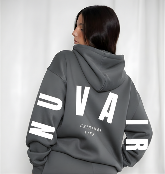 nuvair original life iron Oversized Hoodie