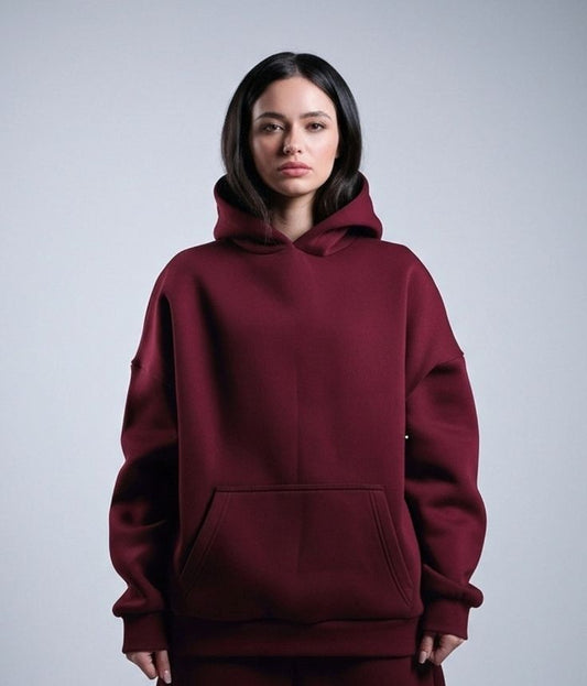 Nuvair original life Burgundy Oversized Hoodie