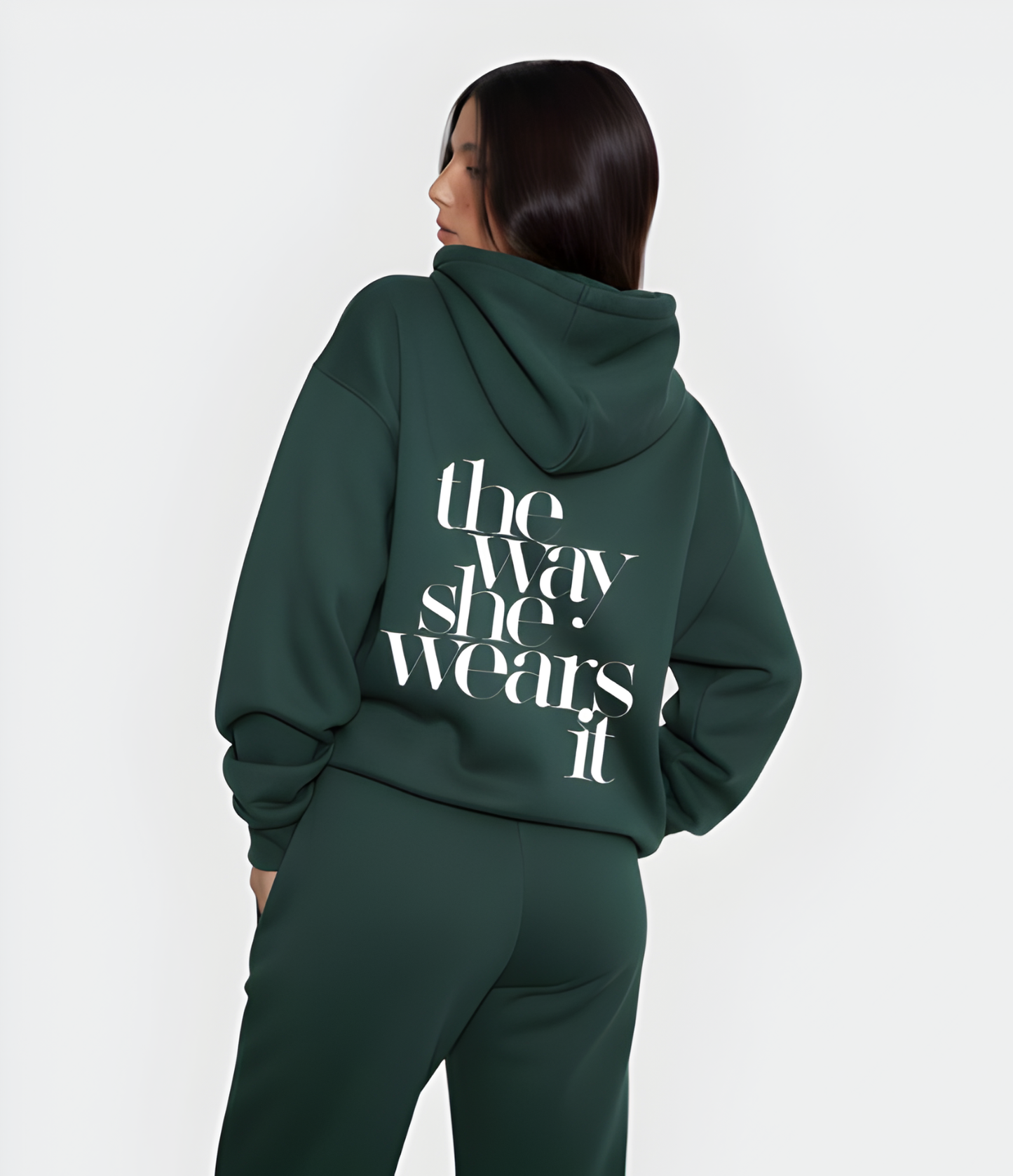 the way she wears it Oversized HOODIE