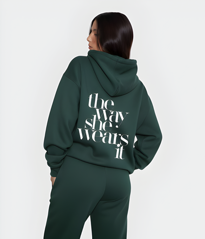 the way she wears it Oversized HOODIE