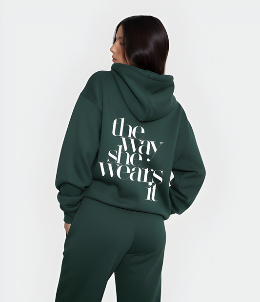 the way she wears it Oversized HOODIE