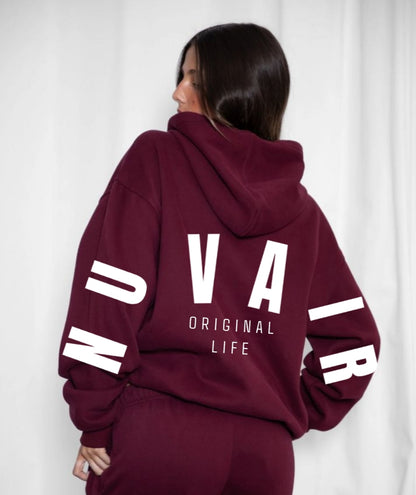 Burgundy nuvair original life Hoodie