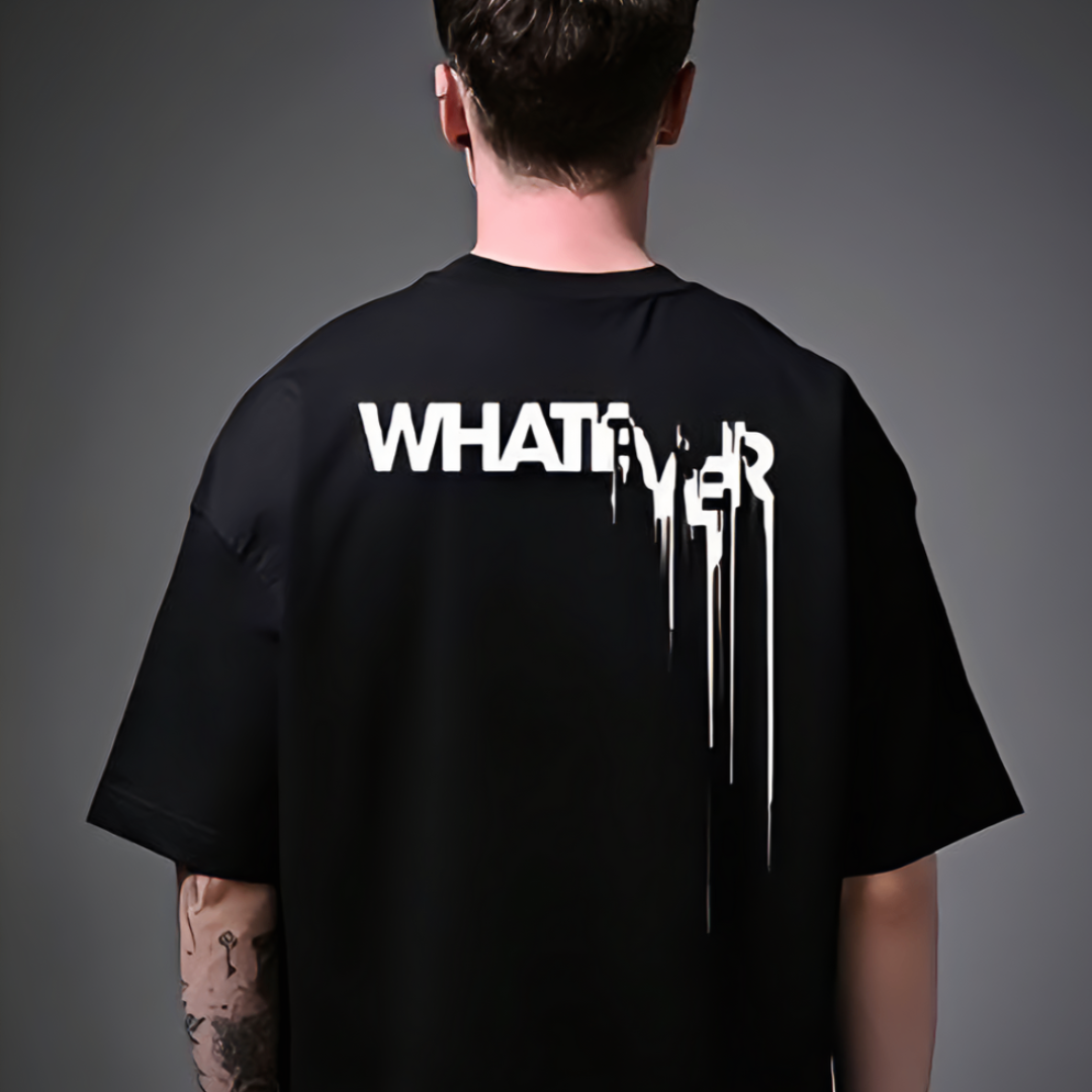 Nuvair Oversized Whatever Tee - Black | Unisex