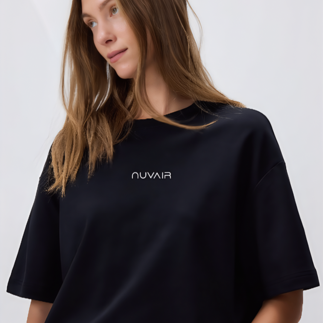 Nuvair Oversized Whatever Tee - Black | Unisex