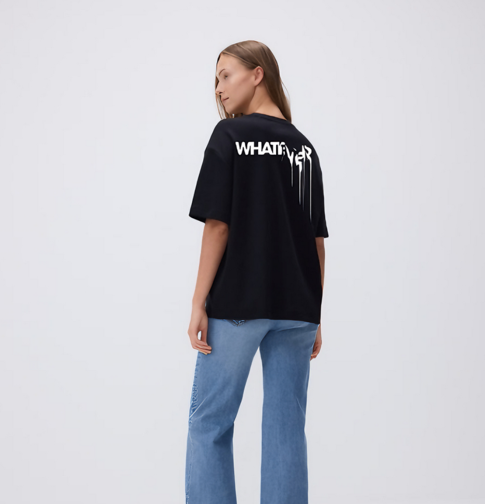 Nuvair Oversized Whatever Tee - Black | Unisex