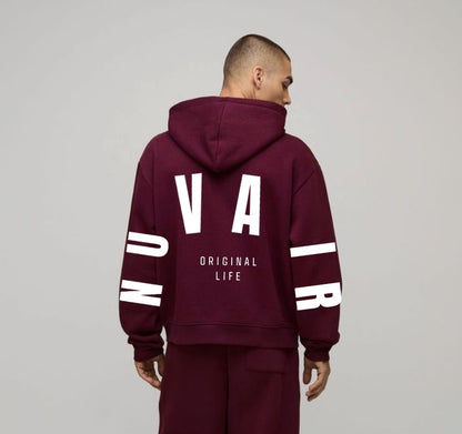Burgundy nuvair original life Hoodie