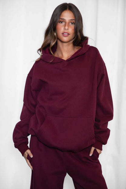 Burgundy nuvair original life Hoodie