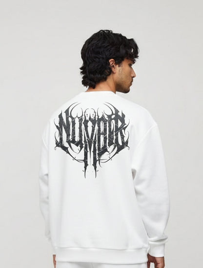 nuvair Dynasty White Crew Neck Oversized
