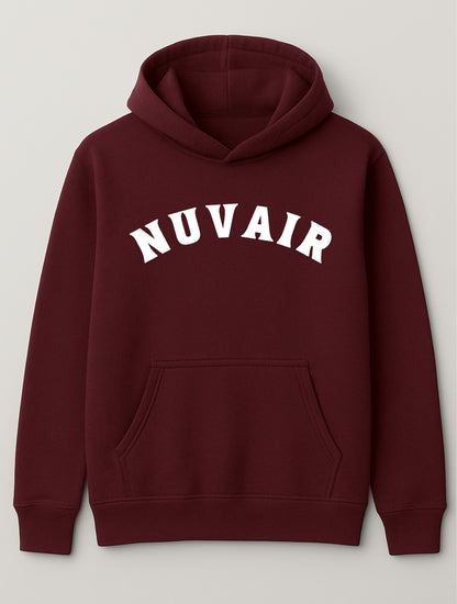 the way she wears it Burgundy Oversized Hoodie