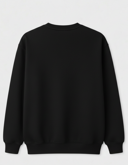 Basic nuvair Black Crew Neck Oversized