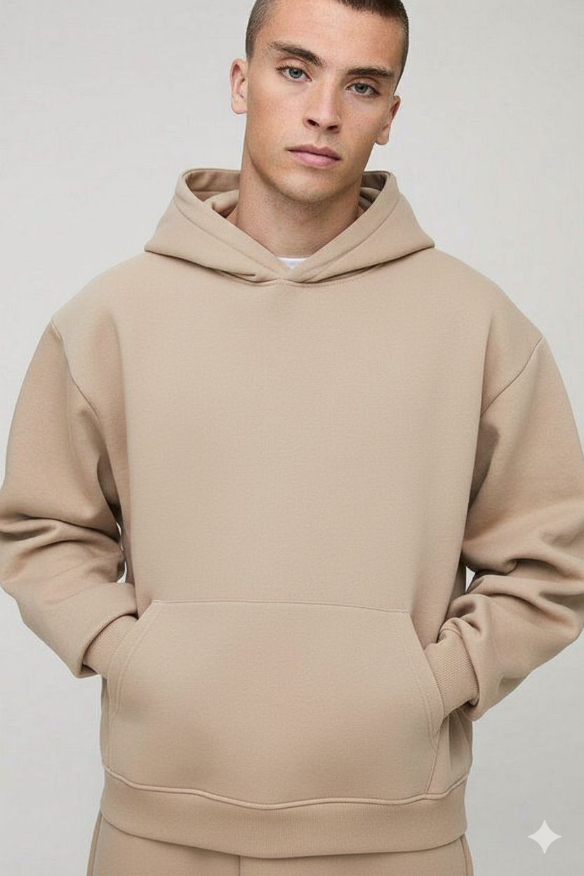 Nuvair original life Biege Oversized Hoodie