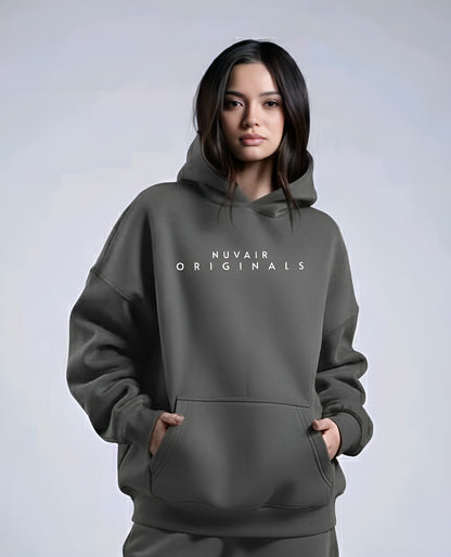 nuvair original life iron Oversized Hoodie