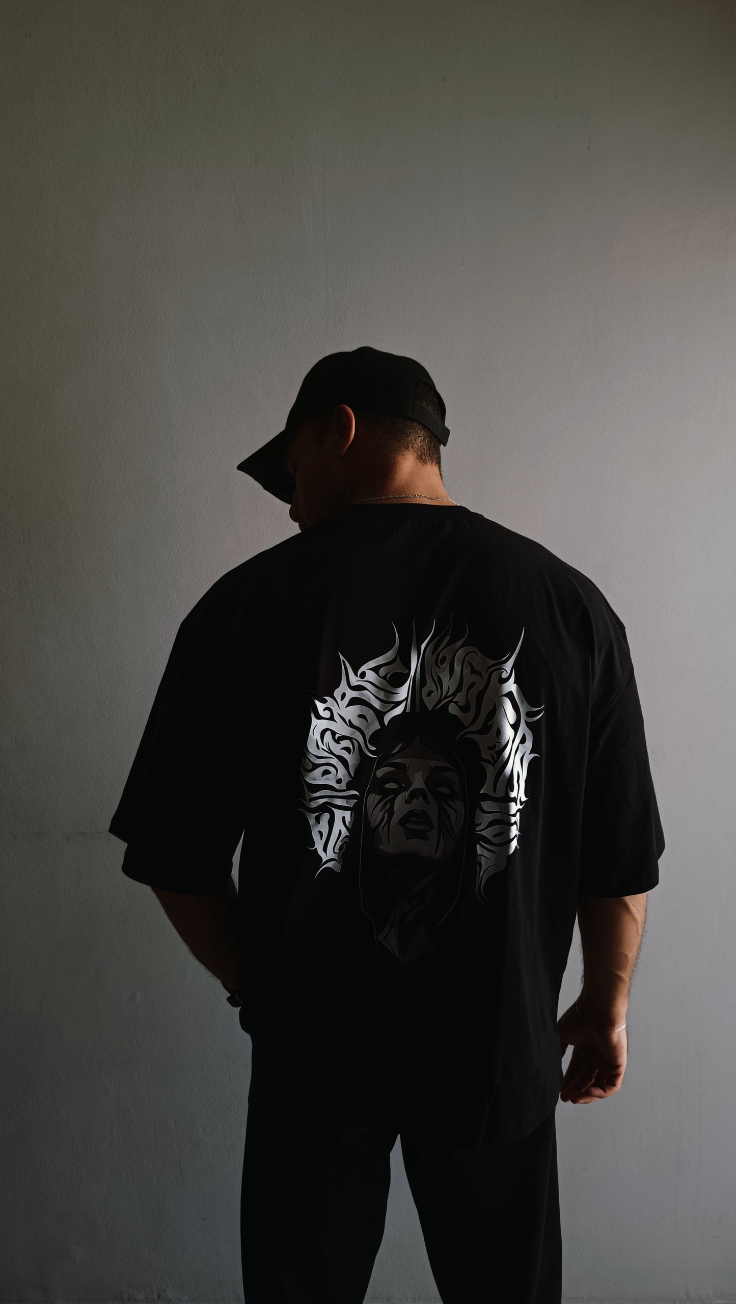 Nuvair Oversized Mysterious Tee – Black | Unisex