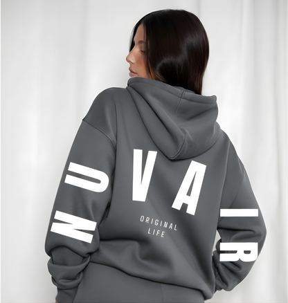 nuvair original life iron Oversized Hoodie
