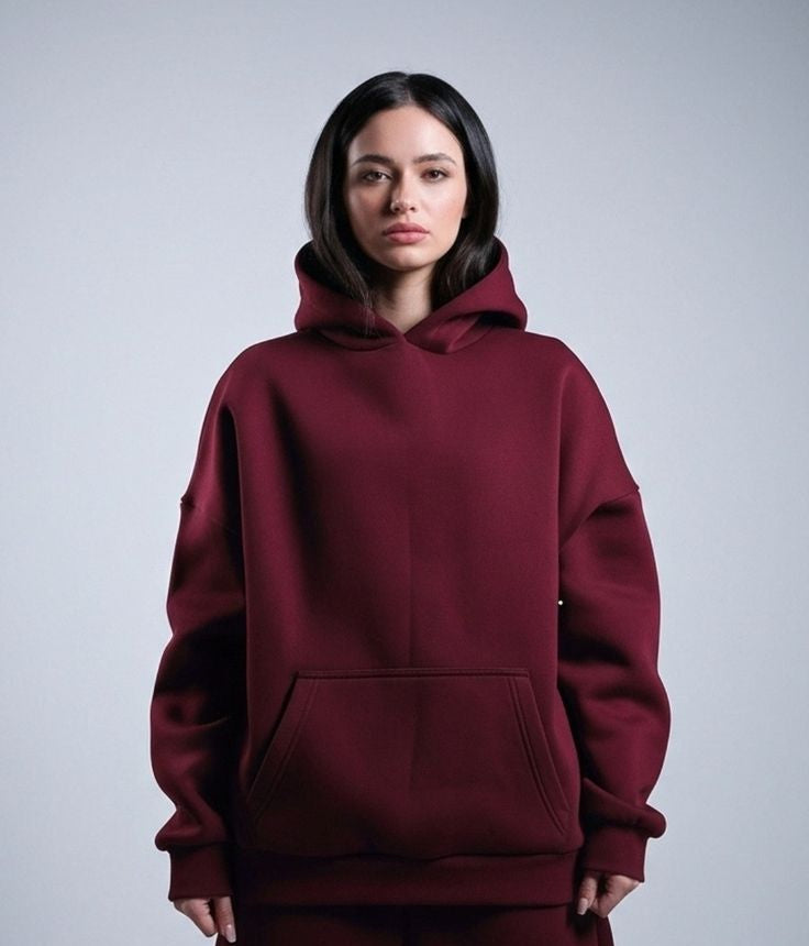 Nuvair original life Burgundy Oversized Hoodie