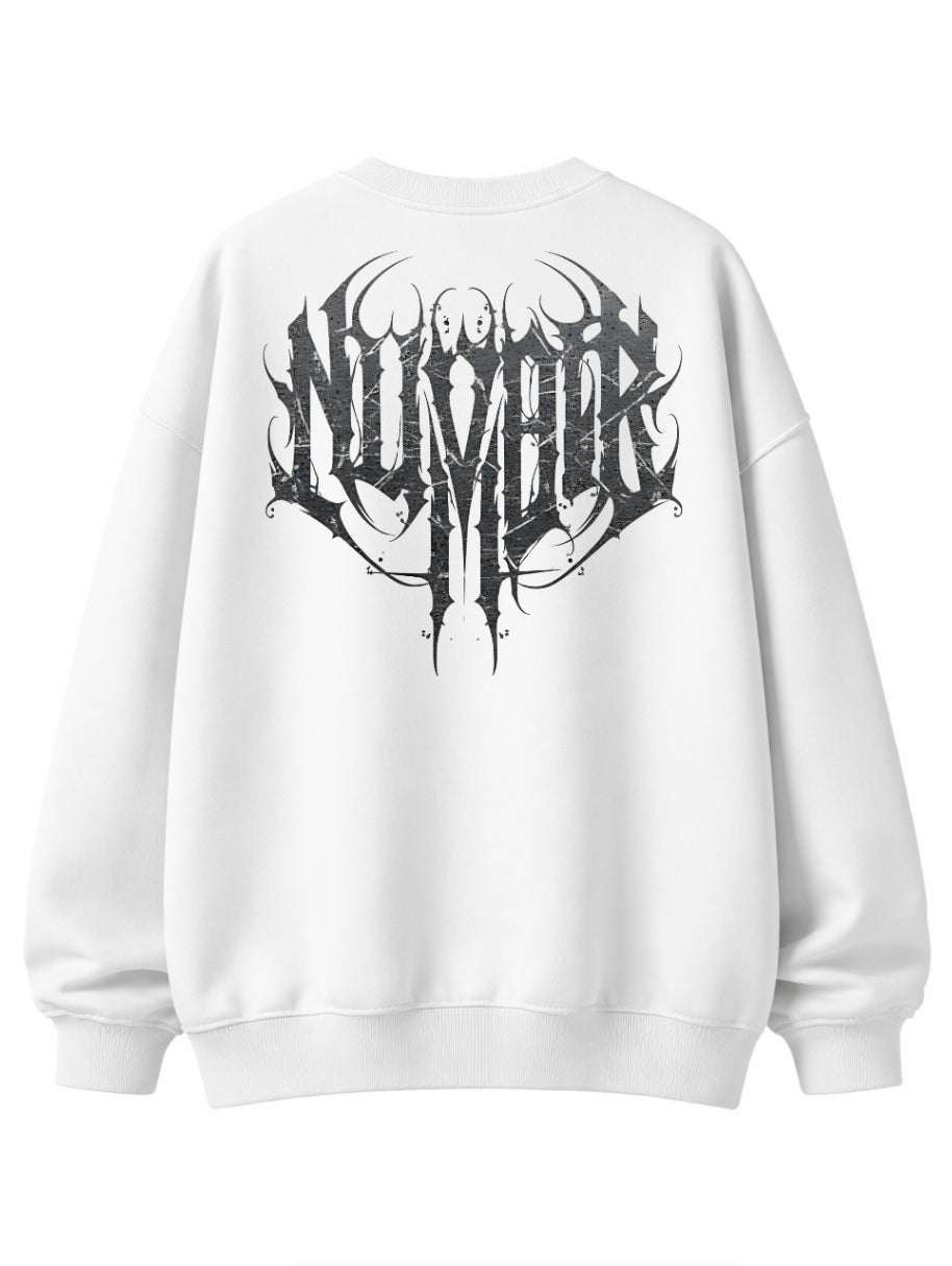 nuvair Dynasty White Crew Neck Oversized